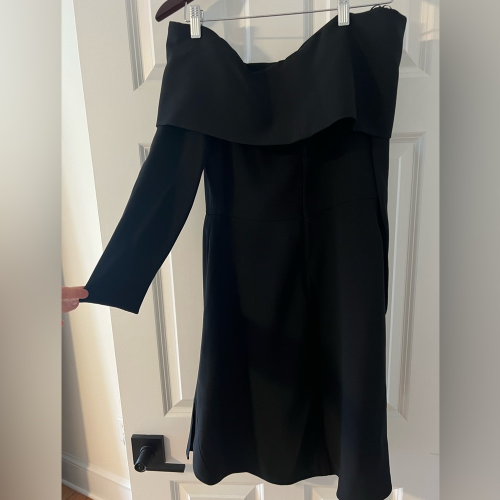 Theory Black off the shoulder dress, Size 4
